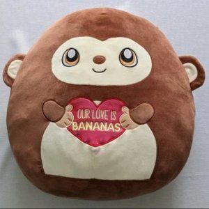 Squishmallow 16"  Mark the Valentines monkey  2022 limited edition